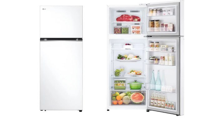Geladeira Lg Frost Free Inverter 395l Duplex Cor Branca 220V