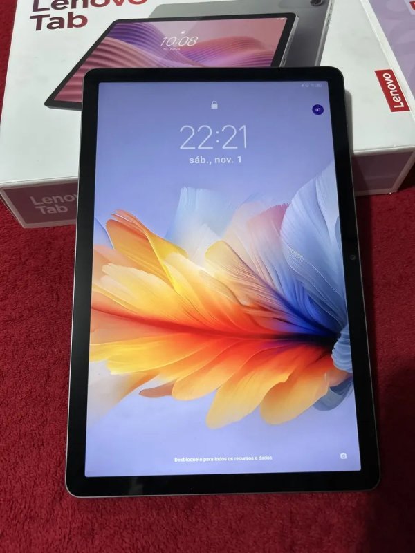 Tablet Lenovo Tab 10.1" Wi-Fi 5 64GB 4GB RAM Android 14 Cinza
