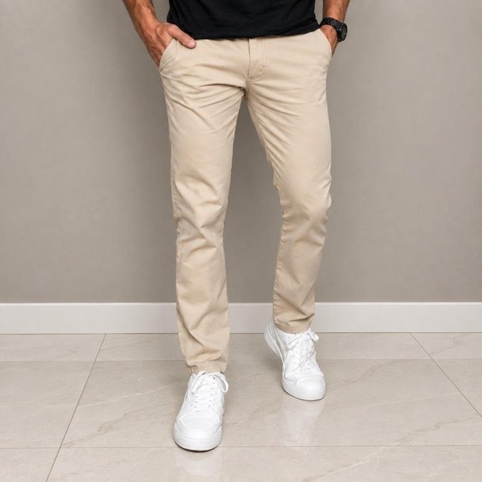 Calça Sarja Alfaiataria Slim (5 Cores) + Frete Grátis