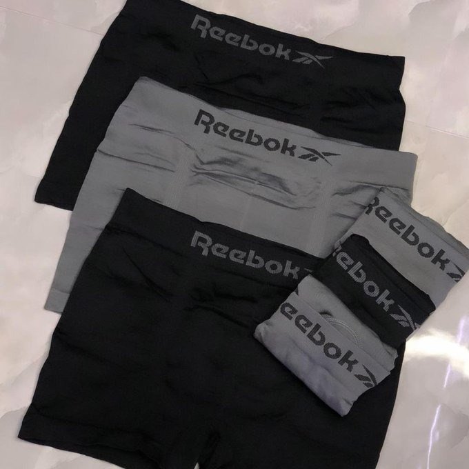 Kit com 6 Cuecas Boxer Box Classic Reebok + Frete Grátis
