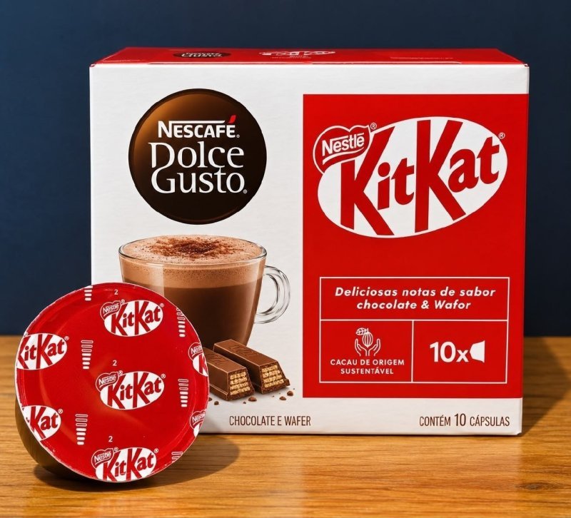 10 Unidades Cápsula Nescafé Dolce Gusto KitKat + Frete Grátis