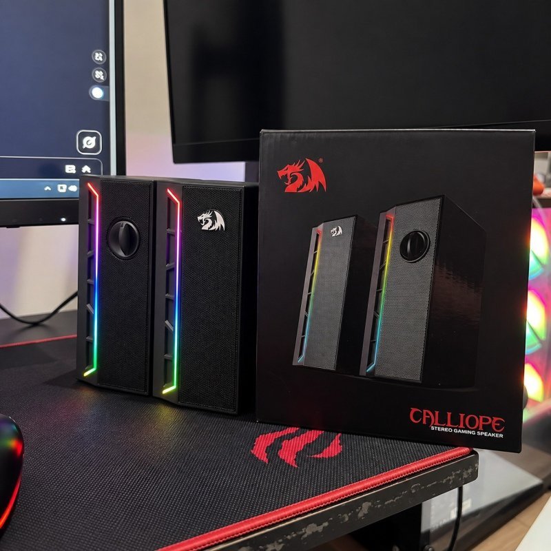 Caixa de Som Gamer Calliope RGB Preto