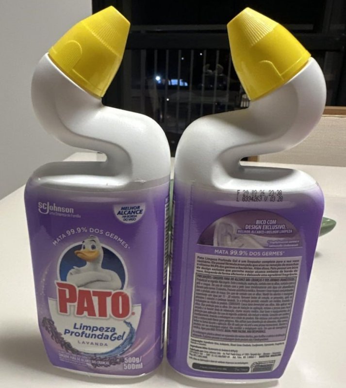 Pato Limpador Sanitário Gel Desinfetante Lavanda 500ml