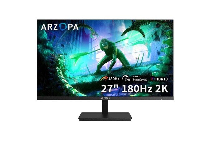 Monitor Gamer ARZOPA M1RC, 27" 2K QHD 180Hz IPS, 1ms