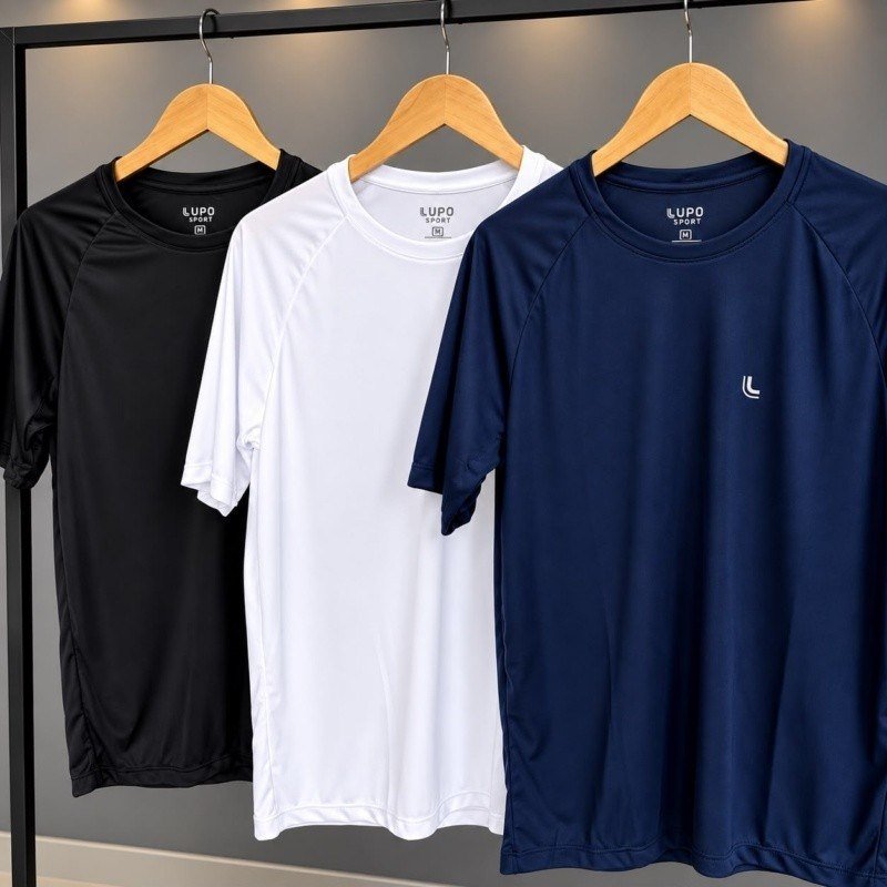Camiseta Esportiva Lupo Masculina Dry Academia Confortável (M ao GG)