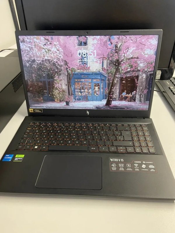 Notebook Gamer Acer Nitro V15 ANV15-52-52VN Intel Core i5-13420H 13ªG 512GB SSD 16GB RAM RTX 4060 15.6" + Frete Grátis