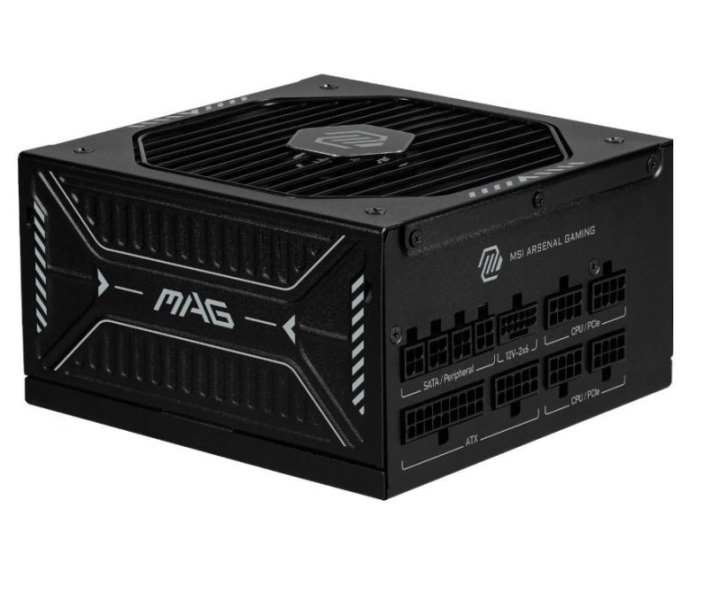 MSI MAG A1000GLS PCIE5 Adaptador de alimentação 1000 W, ouro 80 Plus, ATX 3.1, Preto