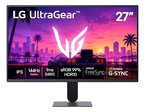 Monitor LG Ultragear 27, 144hz, 1ms(mbr), Preto - 27g411b Preto 127/220v