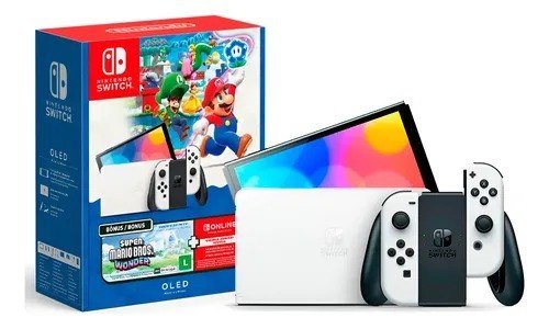 Console Nintendo Switch Oled 64GB Edição Super Mario Bros Wonder