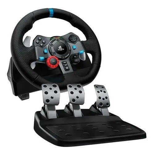 Volante De Corrida Driving Force Com Pedal Logitech G29 Preto