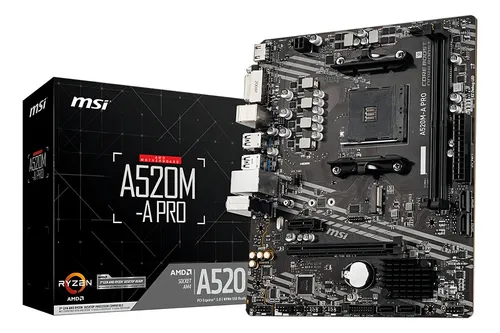 Placa-Mãe MSI A520M-A Pro