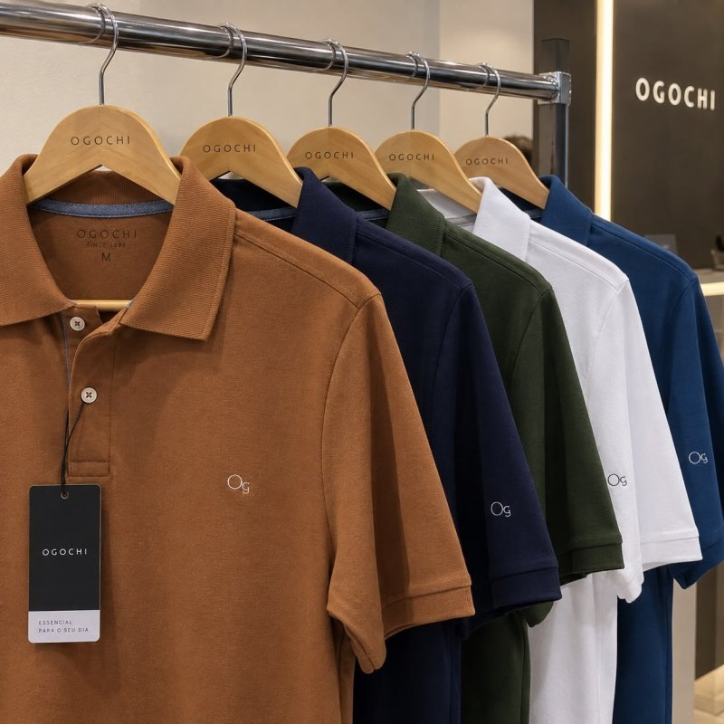 Camisa Gola Polo Ogochi Slim