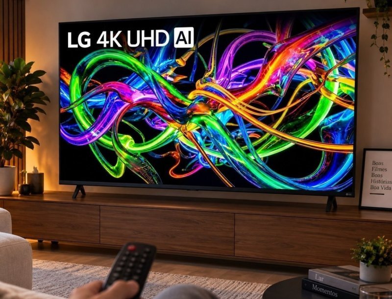 Smart TV LG LED 75" 75NU855 4K Ultra HD NANO AI Magic Webos 26 HDR10 Bluetooth Wi-Fi Google Cast