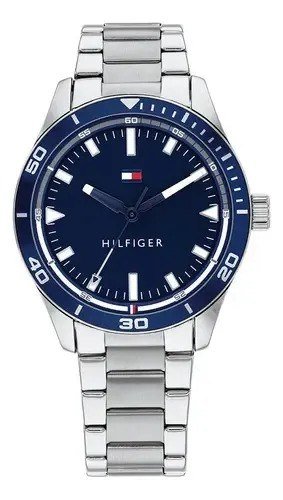 Relógio Tommy Hilfiger para homens em aço prateado 1791817