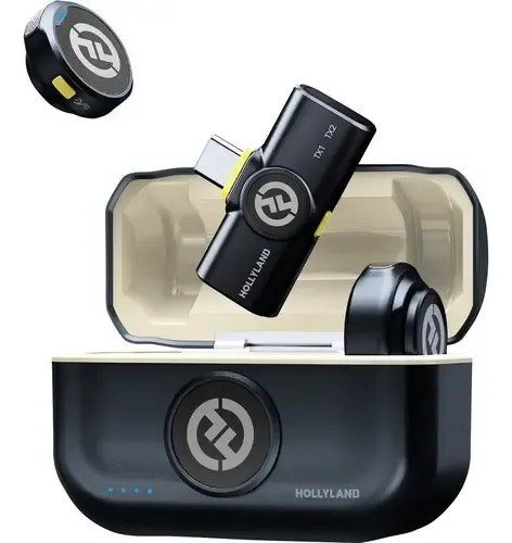 Hollyland Lark M2 Microfone S/ Fio P/ iPhone 15/16/17 E Android USB-C
