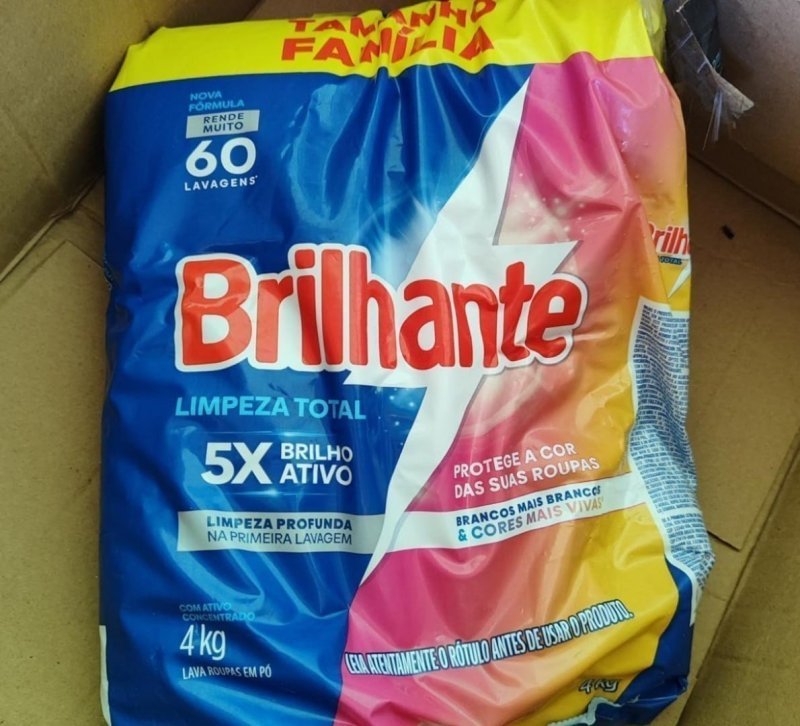 Sabão em pó Brilhante Limpeza Total 4Kg
