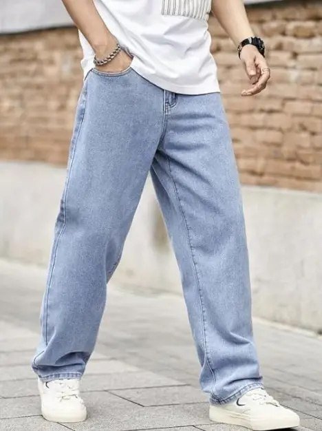Calça Balão Masculina Jeans Original Larga