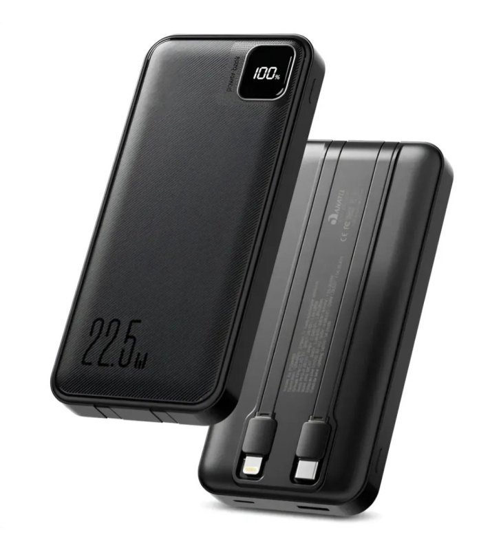Power Bank 10000 mAh Turbo 22.5w Carregador Portátil Display Digital USB-C