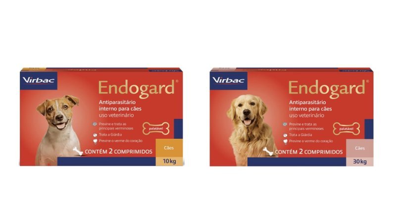 Virbac Endogard Vermífugo para Cães com 2 Comprimidos