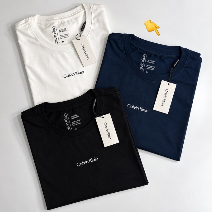 Camiseta Calvin Klein Flame Front Logo + Frete Grátis