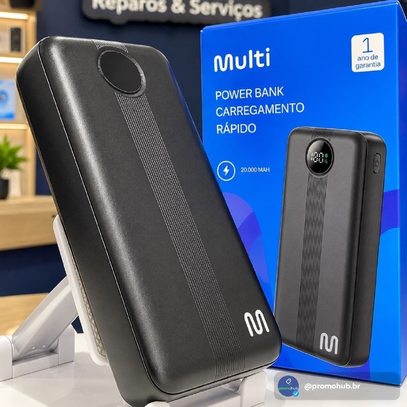 Carregador Portátil Powerbank 20000mah Multi
