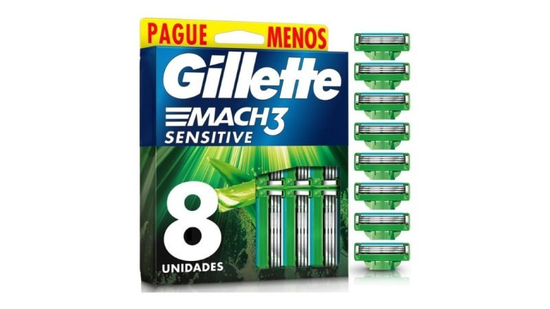 Gillette Mach3 Sensitive 08 Cargas