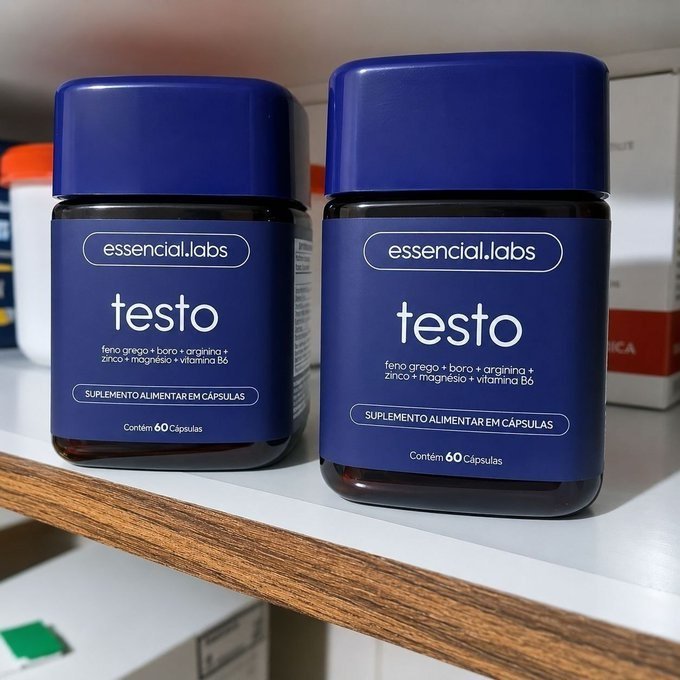 Precursor da Testosterona Testo Essencial 60 Cápsulas + Frete Grátis