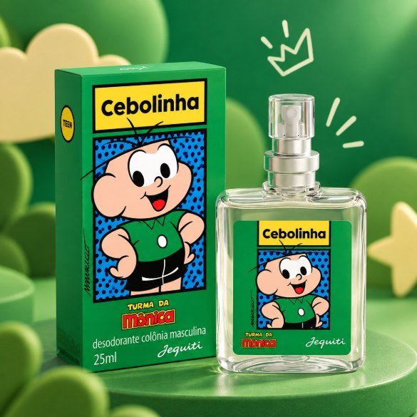 Deo Colônia Infantil Cebolinha Turma da Mônica 25ml Perfume Menino Fragrância Fresca