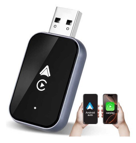Adaptador CarPlay Android Auto Sem Fio USB para Carro Plug and Play