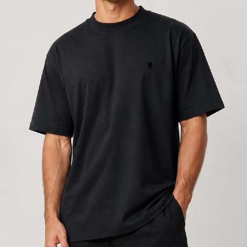 Kit 2 Camisetas Over Masculina Polo Wear Preto-mescla