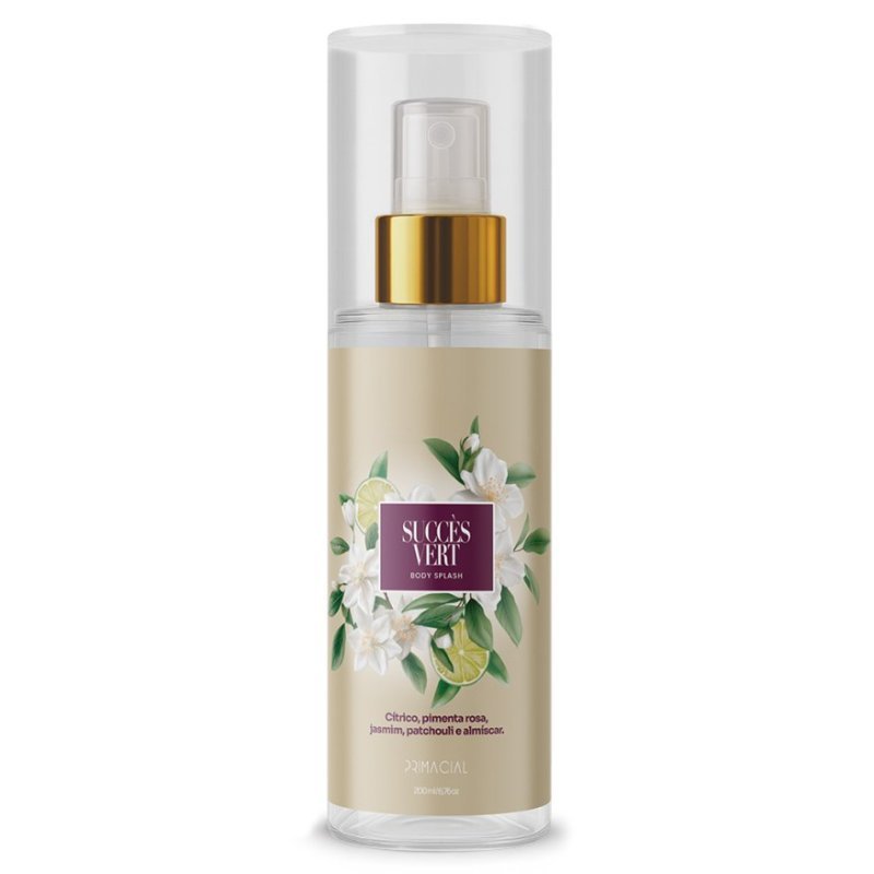 BODY SPLASH FEMININO SUCCÈS VERT 200ML - PRIMACIAL PERFUME FLORAL CITRICO