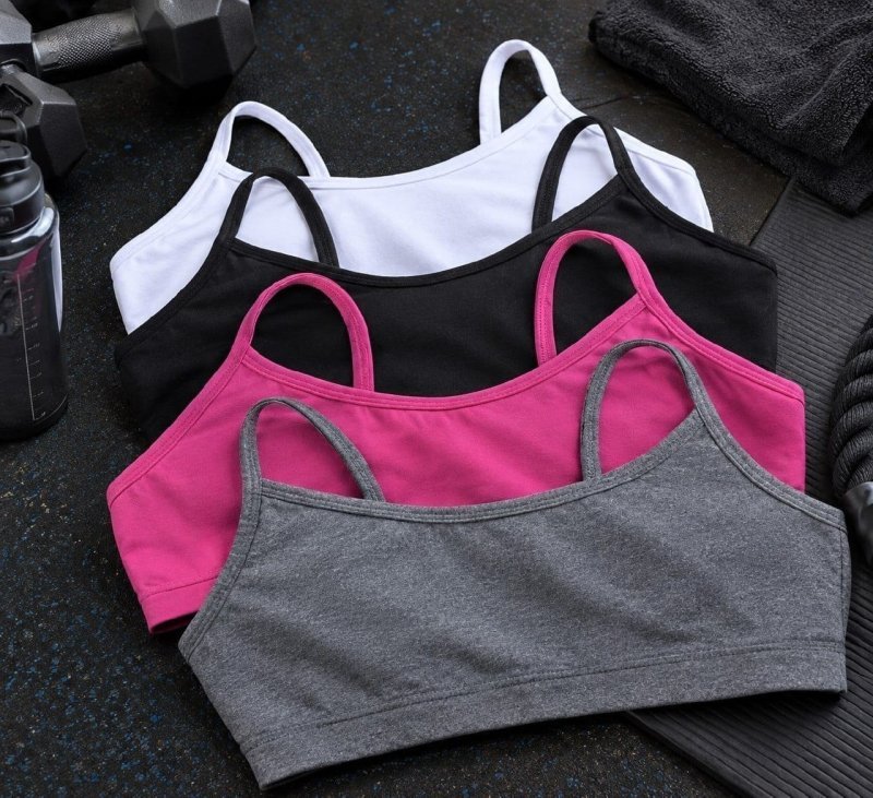 Kit 4 Tops Alcinha Sem Bojo Academia Fitness Roupas Feminina