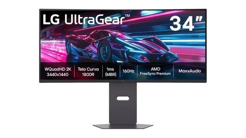 Monitor Gamer LG UltraGear Curvo 34" QuadHD 2K