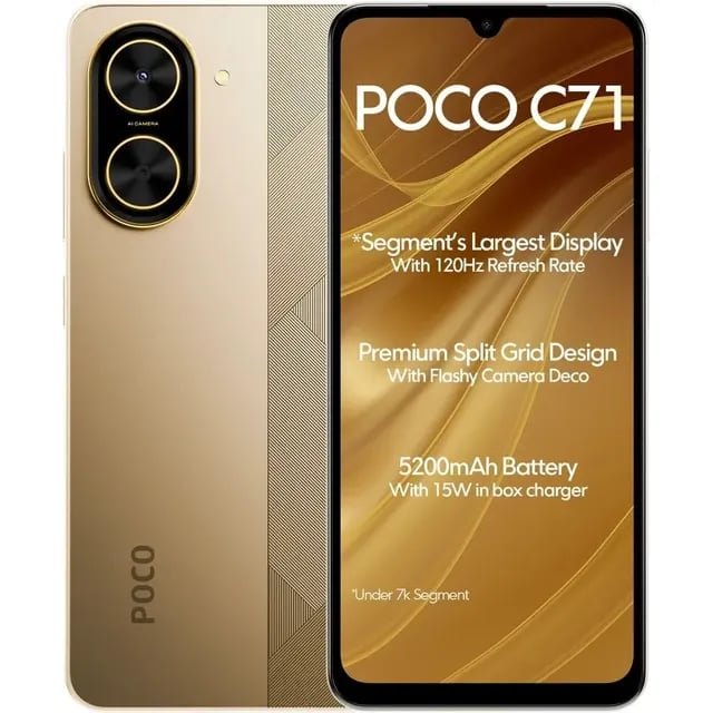 Xiaomi Poco C71 Dual Sim 128 Gb Dourado-escuro 4 Gb Ram
