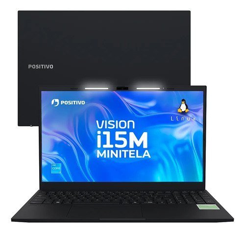 Notebook Positivo Vision i15M com Minitela, Intel Core i3, 16GB RAM e 256GB SSD