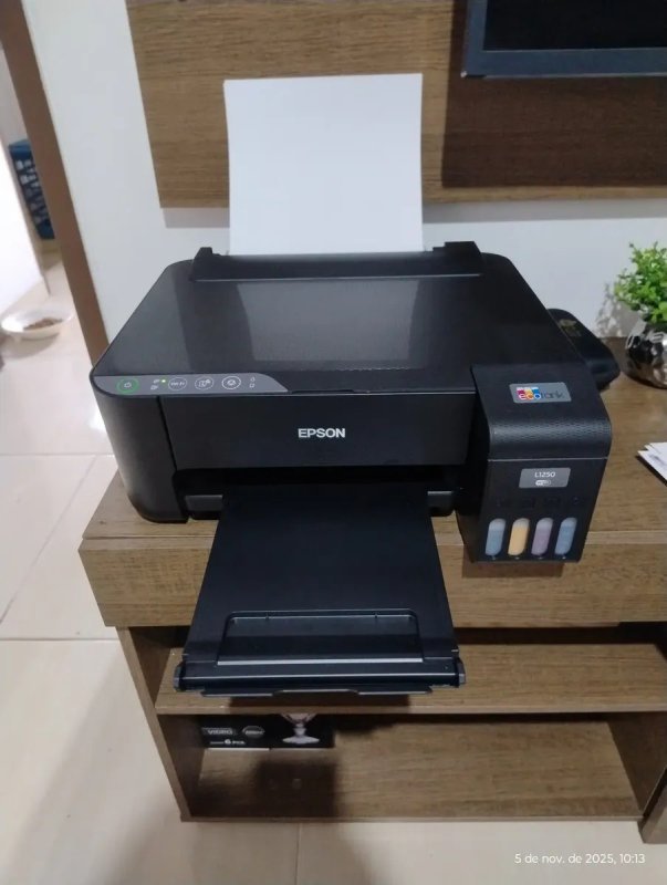 Impressora Epson EcoTank L1250 Tanque de Tinta Colorida Preta