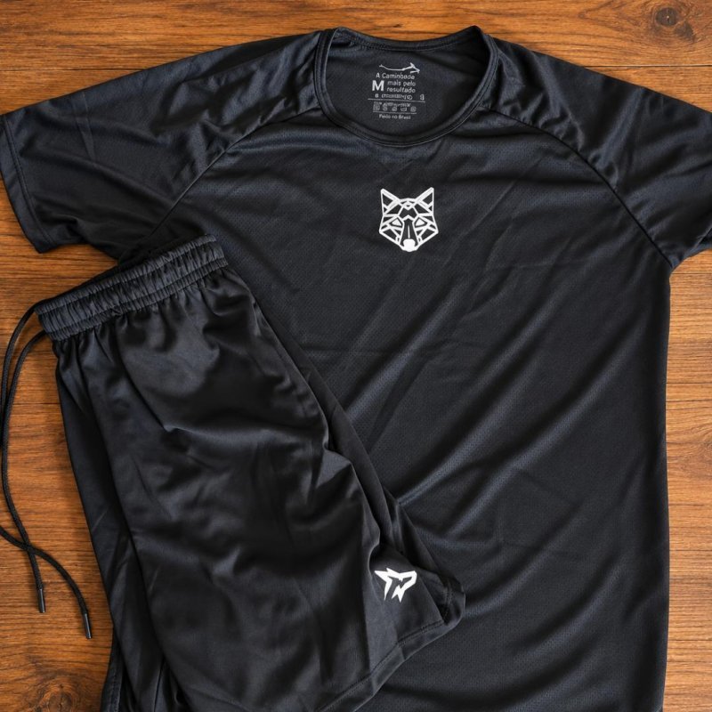 Kit Bermuda Lobo + Camiseta Lobo Dry Fit - Alpha