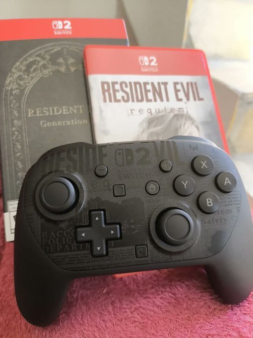 Controle Para Switch 2 Pro Resident Evil Requiem Nintendo Preto