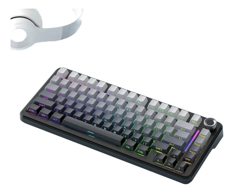 Teclado Mecânico F75 Sem Fio 75% Rgb