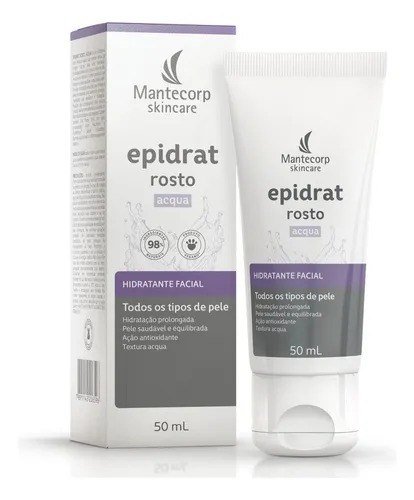 Hidratante Facial Epidrat Acqua 50ml Mantecorp Skincare Todo Tipo De Pele Dia/noite