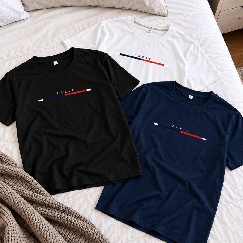 Kit 3 Camisetas Masculina 100% Algodão Premium