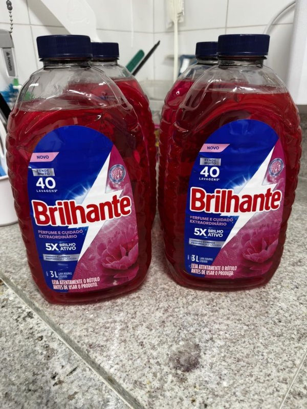 Brilhante Sabão Líquido Perfume e Cuidado Extraordinário 3L
