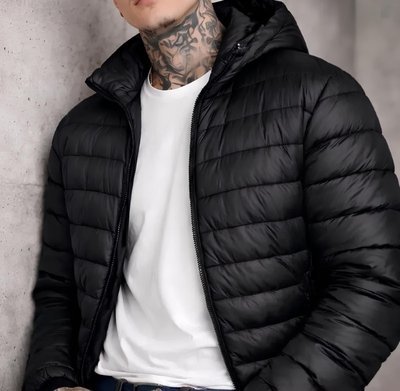 Jaqueta Puffer Bobojaco Corta Vento Nylon Frio Reforçada Preto (P ao GG)