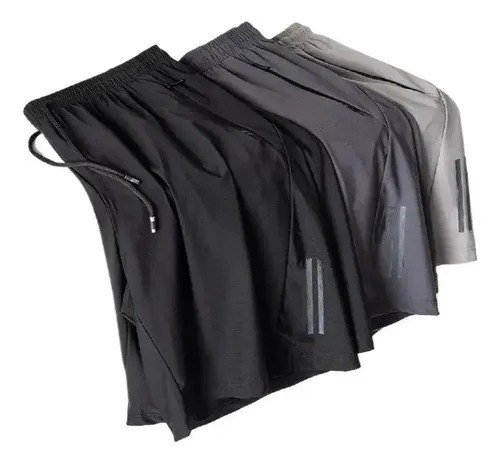 Kit 3 Bermuda Masculina Importada Seda Secagem Rápida