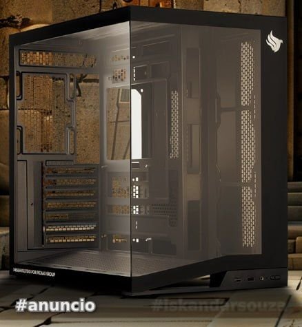 Gabinete Gamer Pichau Osiris PRO, Mid-Tower, Lateral de Vidro, Preto, PG-OSIP-BK