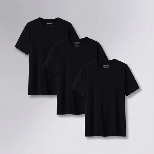 Kit 3 Camisetas Light T-shirt Insider Preto Liso M