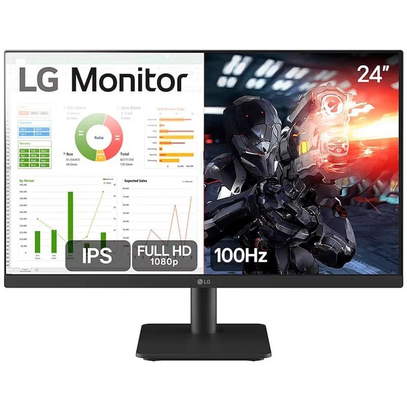 Monitor LG Gamer 24" 100Hz IPS 5ms Full HD - 24MS500-B