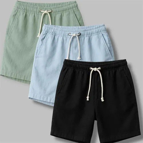 Kit 3 Shorts Masculino Bermuda Linho Verão Envio Imediato