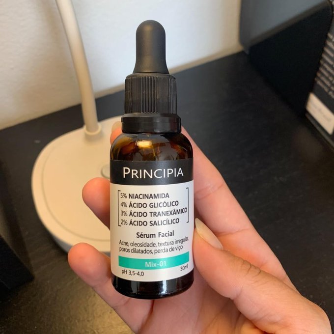 Sérum 5% Niacinamida + 4% Glicólico + 3% Tranexâmico + 2% Salicílico Mix-01 Anti-acne 30ml