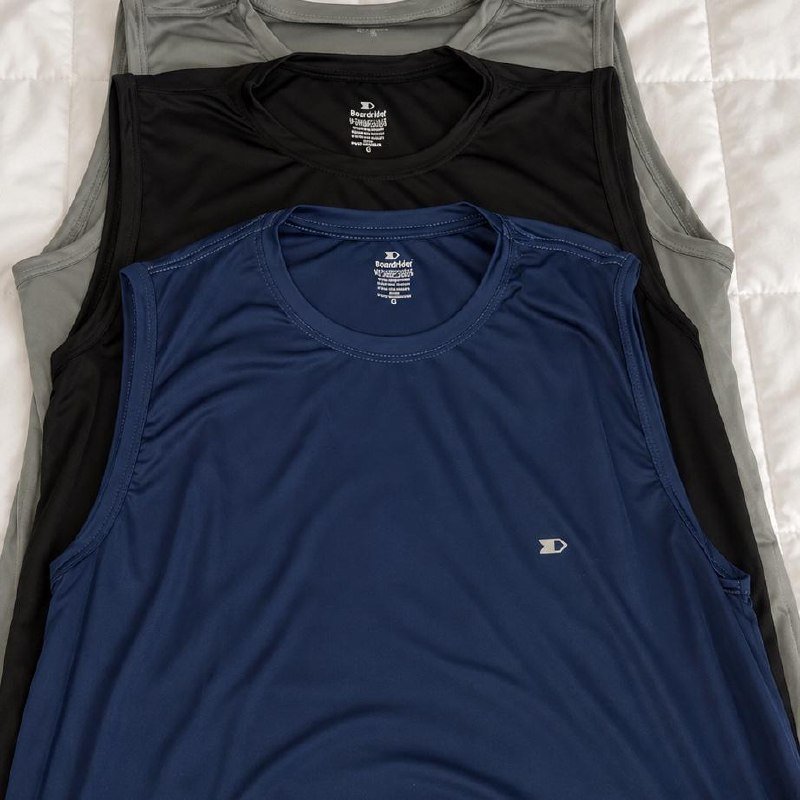 Kit 3 Camisas Regatas Dry-fit Masculina Sandrini